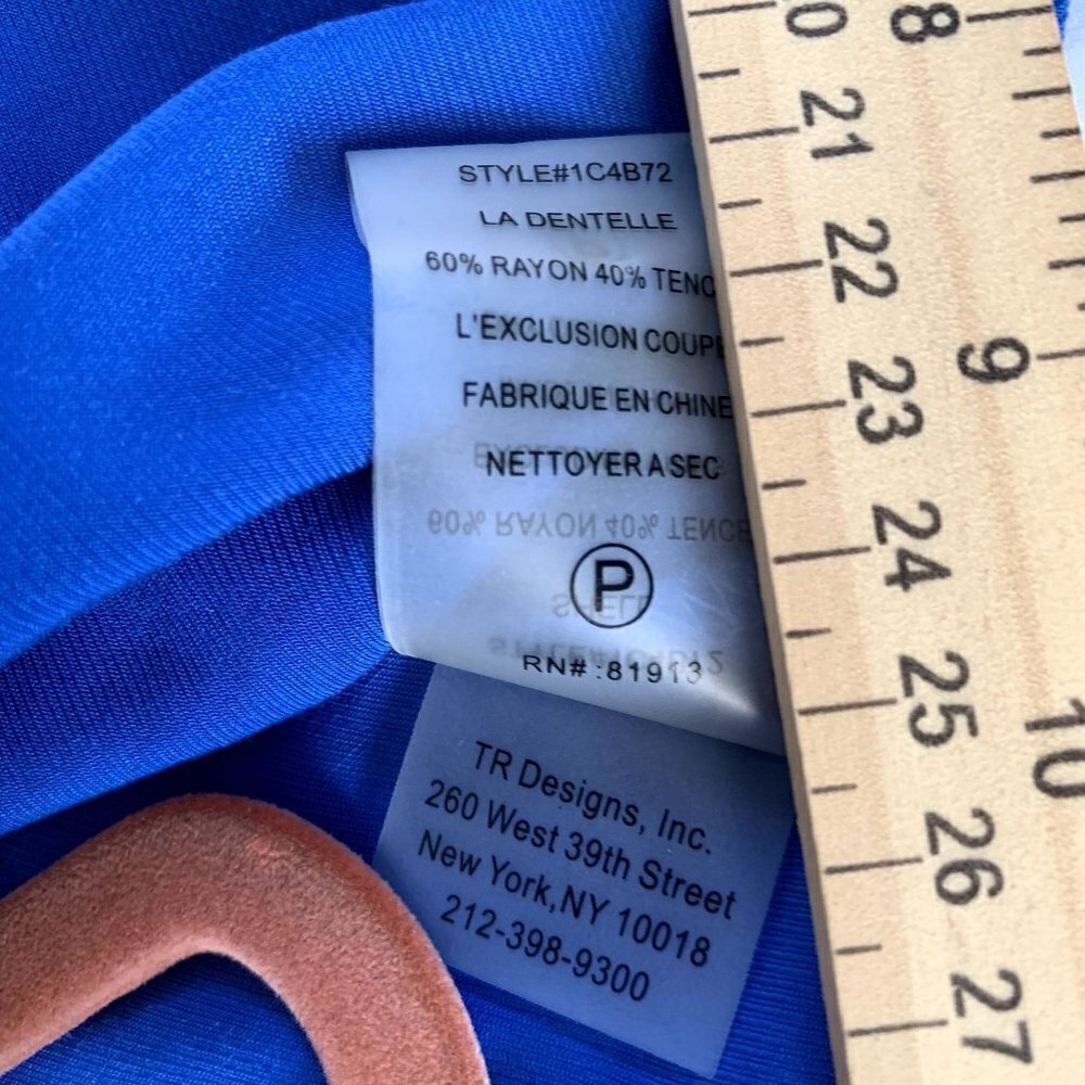 NEW Tracy Reese Split Sleeves Top Blue Nautical Blouse Sz S - Picture 7 of 13
